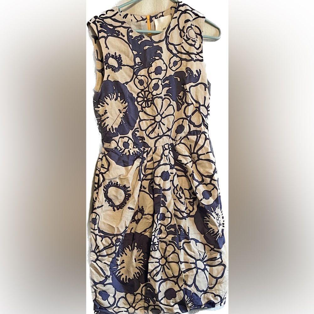 3.1 Philip Lim Linen Floral Dress, full zip, pockets!
